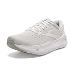 Brooks Men’s Ghost Max Cushion Neutral Running & Walking Shoe - White/Oyster/Metallic Silver - 15 Medium