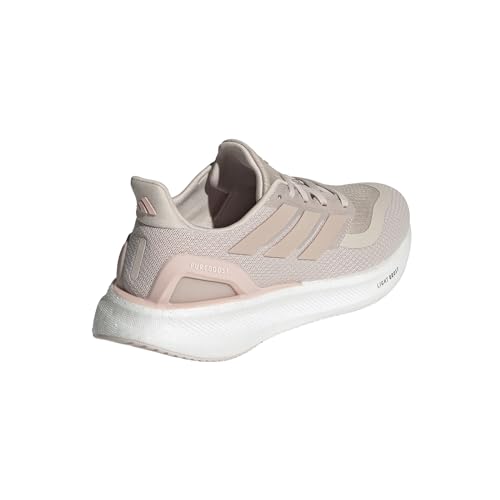 adidas Women's Pureboost 5 Running Sneaker, Putty Mauve/Sandy Pink Met./Sandy Pink, 6.5