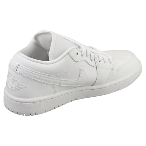 NIKE Air Jordan 1 Low Women's Shoes (DV0990-111, White/White-White) Size 10