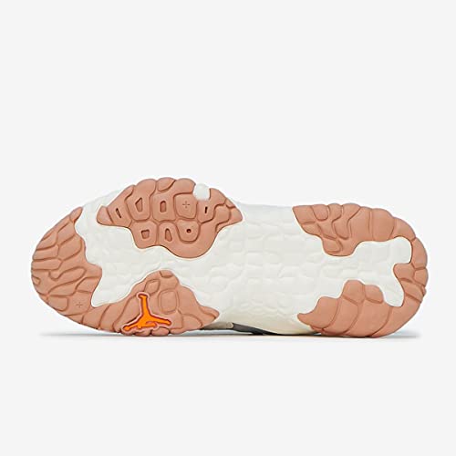 Jordan Delta 2 (Big Kid) Light Smoke Grey/White/Total Orange 5 Big Kid M