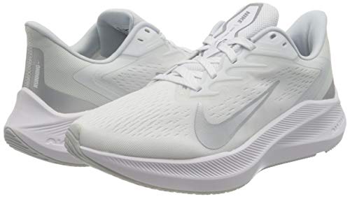 Nike Women's Running Shoe, Pure Platinum Metallic Silver White, 8