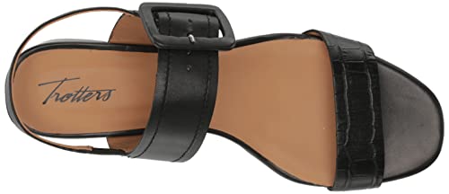 Trotters Women's Heeled Sandals, Black, 9 Wide