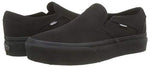 Vans Women's Asher Platform Slip-On Sneaker, Canvas Black Black, 10