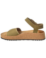 Birkenstock Glenda by Papillio Faded Khaki Suede/Canvas EU 38 (US Women's 7-7.5) Narrow