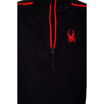 Spyder Boy's Speed Fleece Zip T-Neck (Little Kids/Big Kids) Black MD (10-12 Big Kid)