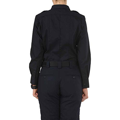 5.11 Women's TACLITE PDU Class-A Long Sleeve Tactical Shirt, Style 62365, Midnight Navy, XL Tall
