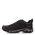 KEEN mens Targhee Exp Low Height Waterproof Hiking Shoe, Black/Steel Grey, 7.5 US