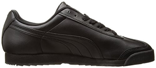 PUMA Mens Roma Sneaker, Basic black-black, 11