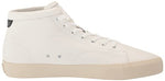 B Logo High Top Leather Sneaker Light Cream