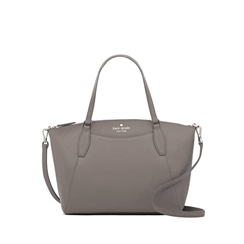 kate spade handbag for women Monica satchel crossbody pebbled leather, Hare grey