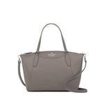 kate spade handbag for women Monica satchel crossbody pebbled leather, Hare grey