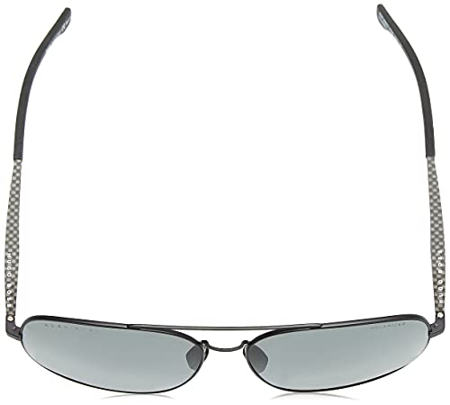 Hugo Boss 1032/F/S Matte Black/Gray Polarized Lens Aviator Men's Sunglasses, 62mm