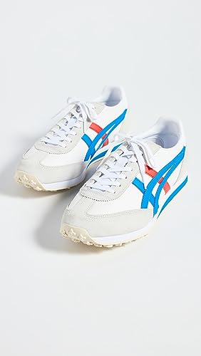 Onitsuka Tiger EDR 78 Unisex Sneakers, White/Directoire Blue, 13.5 US Women/12 US Men