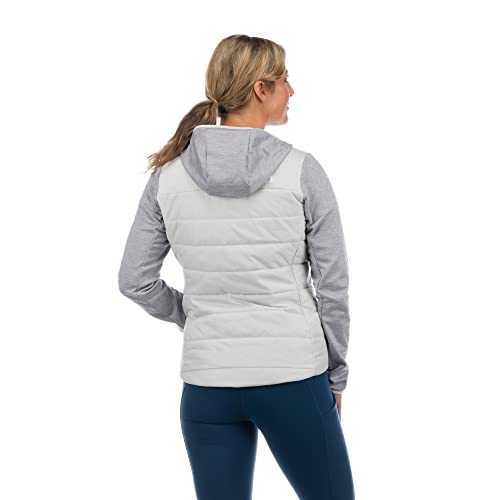 THE NORTH FACE Flare Hybrid Full Zip Womens Fleece Tin Grey XL