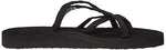 Teva Women's Olowahu Flip-Flop (39 M EU / 8 B(M) US, Mix Black on Black)