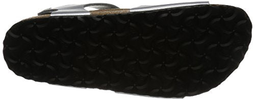 Birkenstock Rio Silver Birko-flor Girls / Womens Sandals (33.0 N)