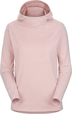 Arc'teryx Taema Hoody Women's | Light Breathable Performance Sun Hoody | Desert Salt Heather, Medium
