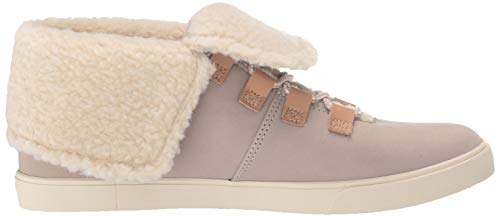 Timberland Dausette Fleece Fold Down Boot Fashion, Light Taupe Nubuck, 080M M US