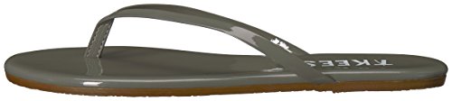 TKEES Women's Glosses Flip Flop, Sweet Smoke, 9 B US