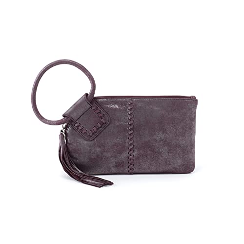 Hobo Womens Leather Handbag Wristlet (Plum Graphite, One Size)