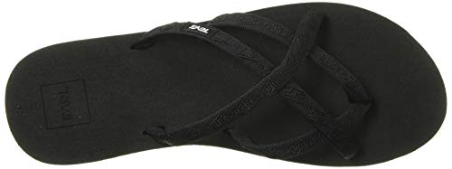Teva Women's Olowahu Flip-Flop (39 M EU / 8 B(M) US, Mix Black on Black)