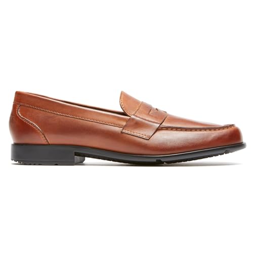 Rockport Men's Classic Loafer Penny, Cognac, 12 Wide