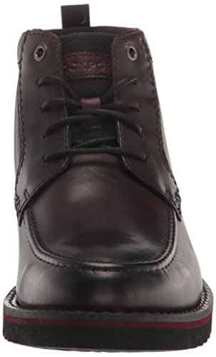 Rockport Men's Mitchell Moc Boot Ankle, Burgundy, 8.5