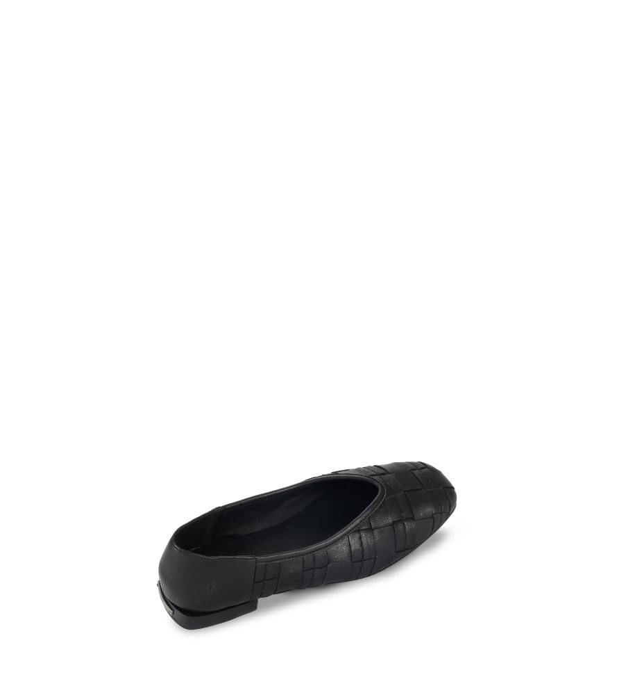 Frye Women's Claire Woven Flat, Black - 8.5M