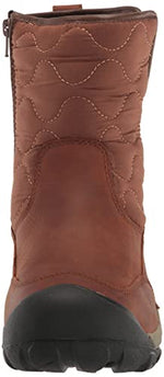 KEEN Women's Betty Boot Pull On Waterproof Insulated Snow, Brown/Black, 9.5