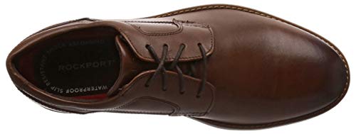 Rockport Men's Waterproof Dustin Plain Toe Business Shoes - brown -