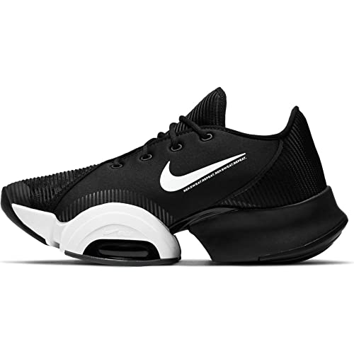 Nike Women's Air Zoom Superrep 2 Gymnastics Shoe, Black/White-black-dk Smoke Grey, 8.5