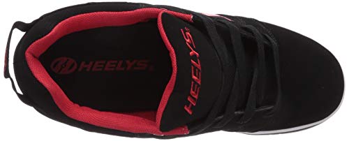 HEELYS Men's Little Kid Tennis Shoe, Black/Red, 13