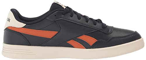 Reebok Unisex Court Advance Sneaker, Vector Navy/Chalk/Burnt Orange, 6 US Men