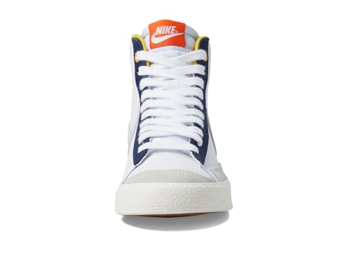 Nike Boy's Blazer Mid '77 BG (Big Kid) White/Polar/Midnight Navy/Safety Orange 6 Big Kid M