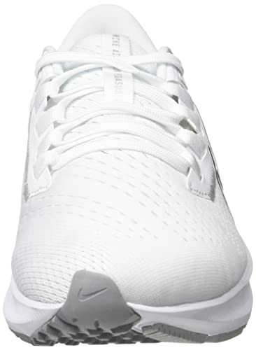 NIKE Women's Running Shoe, White MTLC Silver Pure Platinum Wolf Grey, 7