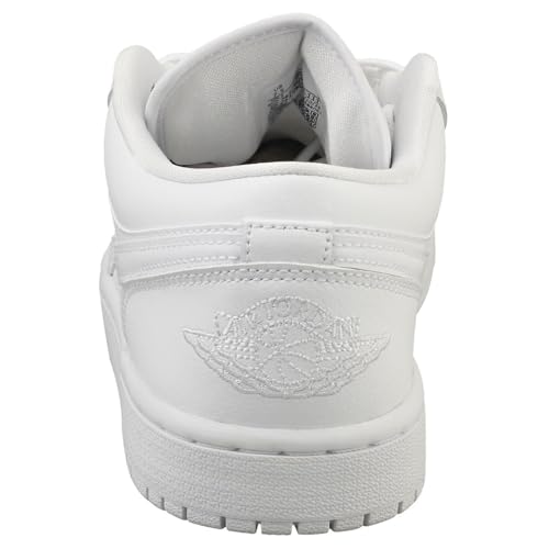 NIKE Air Jordan 1 Low Women's Shoes (DV0990-111, White/White-White) Size 10