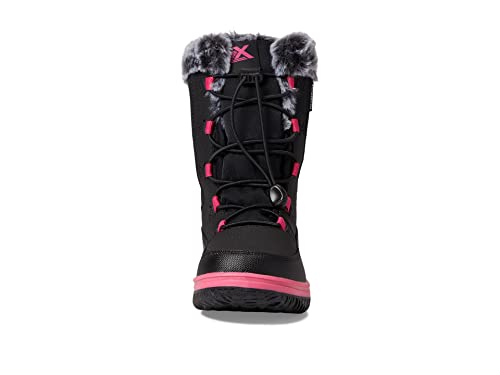ZeroXposur Girl's Snow Princess WP Boot (Little Kid/Big Kid) Black 1 Little Kid M