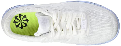 Nike Air Force 1 Crafter Flyknit Womens Trainers DC7273 Sneakers Shoes (UK 7.5 US 10 EU 42, White Pure Platinum 100)