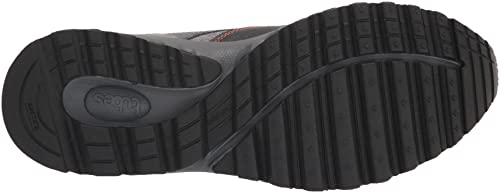 K-Swiss Men's Tubes 200 Trail Running Shoe, Steel Gray/Jet Black/Red Orange, 11