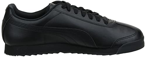 PUMA Mens Roma Sneaker, Basic black-black, 11