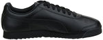PUMA Mens Roma Sneaker, Basic black-black, 11