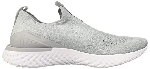 Nike Men's Epic Phantom React FK Sneaker, Wolf Grey/White, 10.5