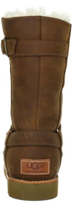 UGG Australia Women's Noira Brownstone Leather Boot 8 M US