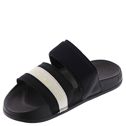 New Balance Women's 202 V2 Sandal, Black/White, 9