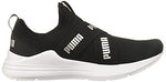 PUMA Women's Wired Run Slip On Sneaker Black/Slvr 8.5 Medium US