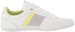 Lacoste Mens Chaymon Sneakers, Wht/Lt Grn, 11