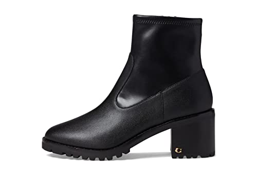 Coach Joy Leather Bootie Black 9.5 B (M)