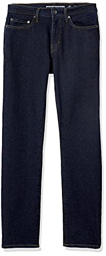 Amazon Essentials Slim Fit Jeans For Men - Rinsed, 35W x 30L