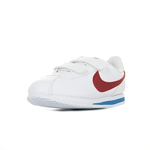Nike Boy's Cortez Basic SL (Little Kid) White/Varsity Red/Varsity Royal/Black 13.5 Little Kid M
