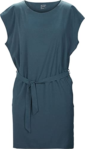 Arc'teryx Contenta Dress Melange Women's | Summer Dress in Recycled Polyester Mélange - Redesign | Light Labyrinth Heather, Small